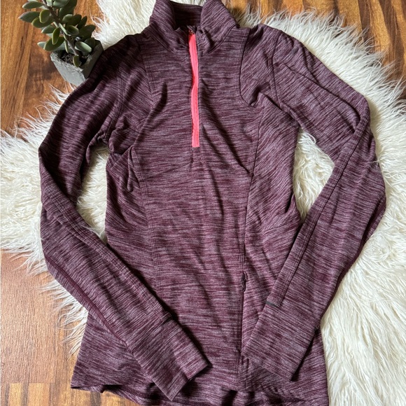 lululemon athletica Tops - Lululemon Maroon Half Zip Pullover